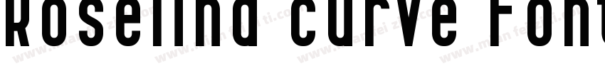 Roselina curve fonts字体转换